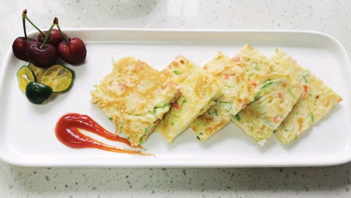 西葫芦火腿蛋饼