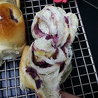 芝士炼乳紫薯卷的做法图解19