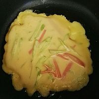 黄瓜丝鸡蛋煎饼的做法图解5