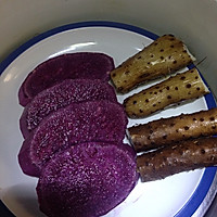 紫薯山药糯米饼（烤箱版）的做法图解1