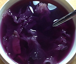 银耳紫薯糖水的做法
