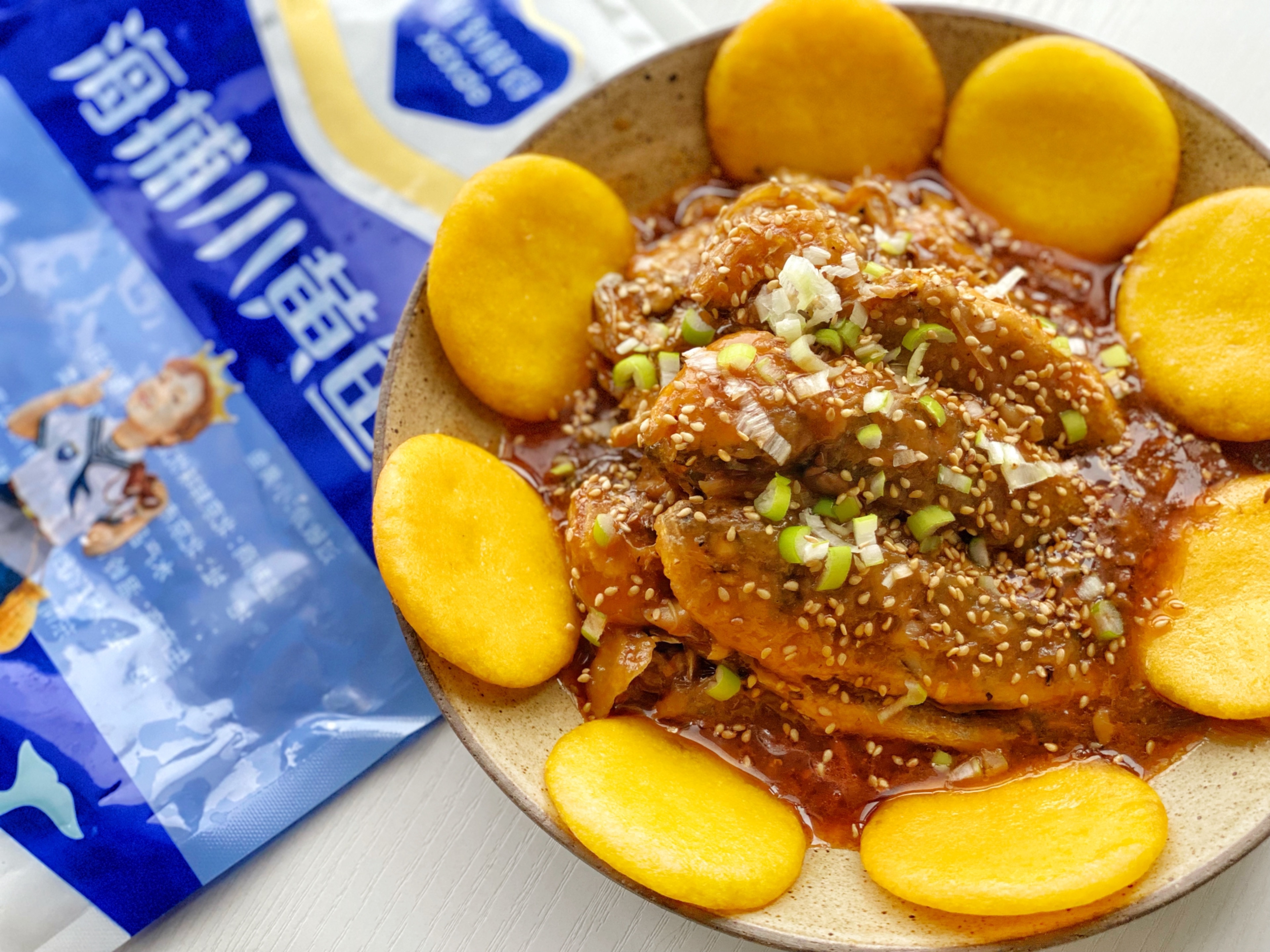 小黄鱼焖饼子