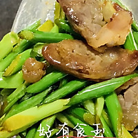 #感恩节烹饪挑战赛##蒜苔炒腊肠的做法图解7