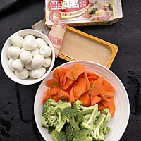 奶炖西蓝花鹌鹑蛋#好侍西趣.奶炖浓情#的做法图解1