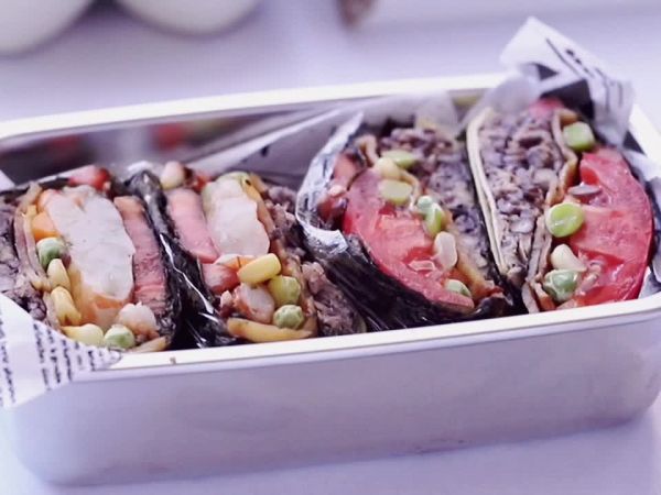 低脂海鲜杂粮紫菜饭团