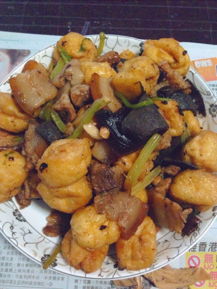 豆泡炒肉的做法