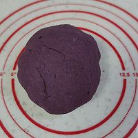 香煎芝士心芝麻紫薯饼的做法图解5