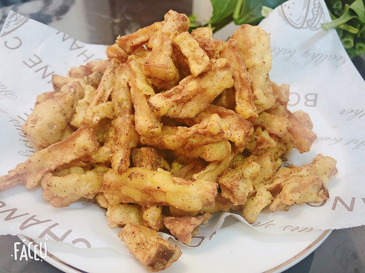 香酥椒盐杏鲍菇的做法