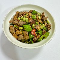 毛豆炒鸡杂的做法图解7