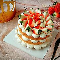 #金龙鱼精英100％烘焙大赛颖涵战队#奶油草莓裸蛋糕的做法图解29