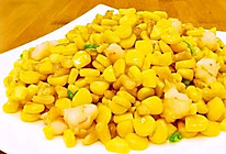 玉米爆炒虾仁的做法