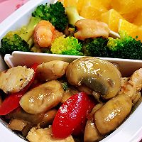 口蘑炒鸡肉的做法图解8