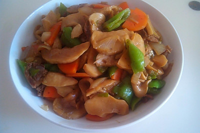杏鲍菇炒肉片