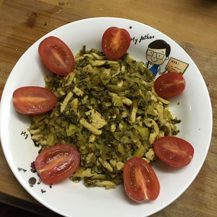 雪菜肉丝的做法图解5
