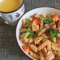 鸡胸肉杂蔬意面的做法图解10
