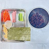 紫米饭团的做法图解1