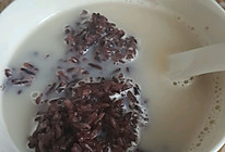 豆浆紫米饭的做法