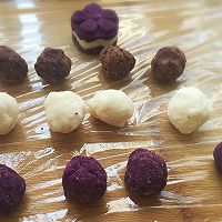 三彩素糕（紫薯+山药+红豆）#宝宝辅食#的做法图解8