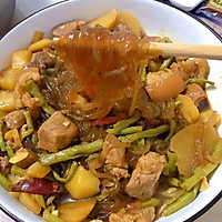土豆豆角炖肉的做法图解10
