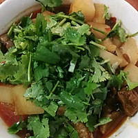 砂锅牛肉粒炖白萝卜的做法图解16