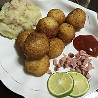 土豆沙拉+芝士黄金土豆球儿的做法图解8