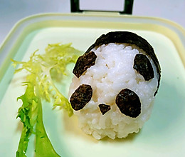 可爱熊猫饭团的做法