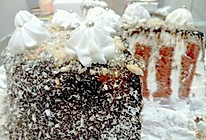 巧克力＆红丝绒年轮蛋糕（减油版）＃豆果5周年＃的做法