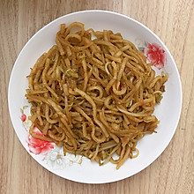 豆芽炒饼丝