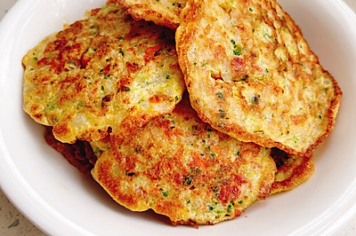 大米虾肉蔬菜饼