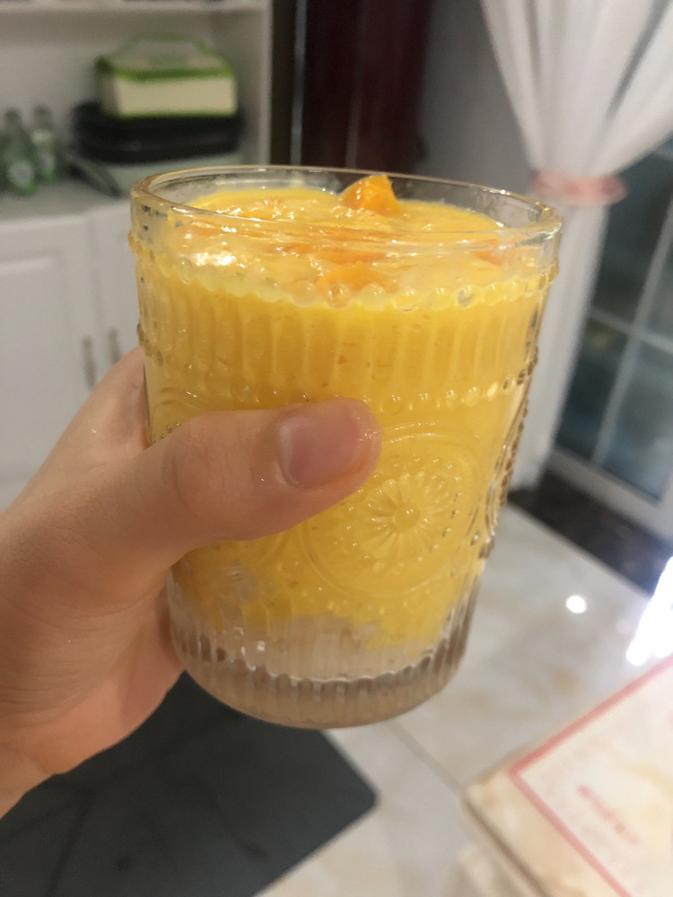 芒果糯米奶昔的做法