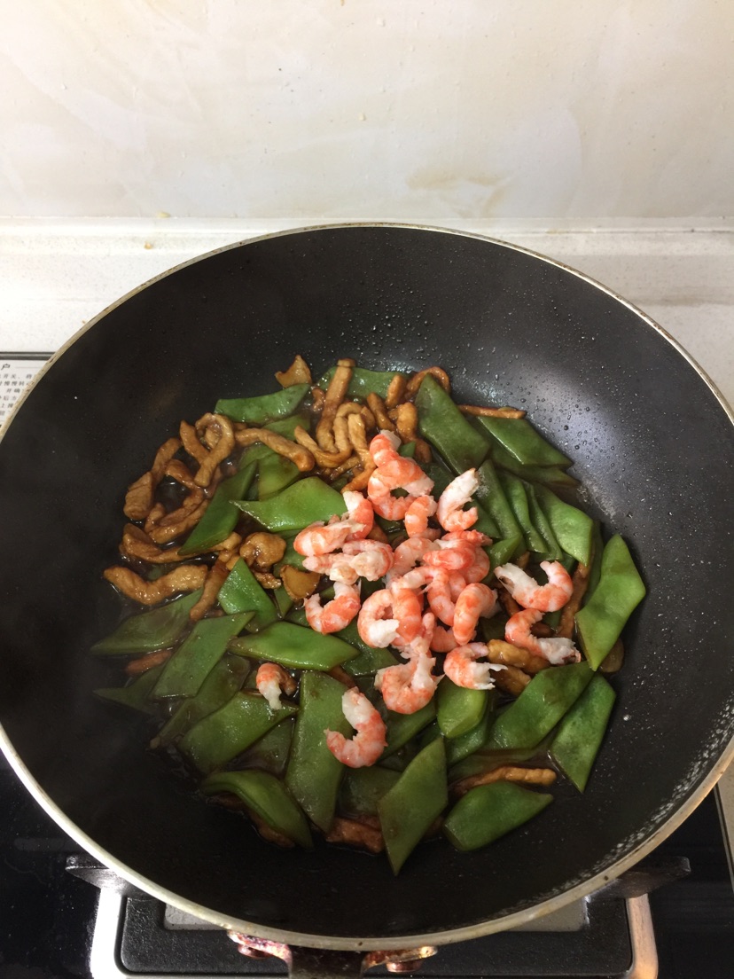 肉丝虾仁炒刀豆的做法图解6