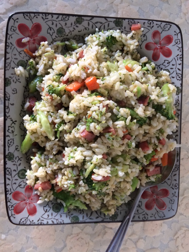 时蔬炒饭的做法图解4