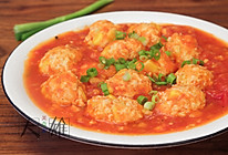减脂健康菜：番茄玉米鸡肉丸子的做法