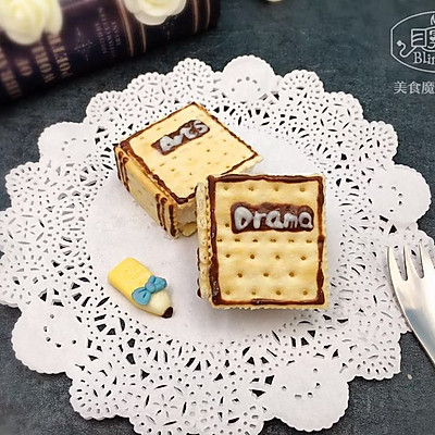 【美食魔法】棉花糖夹心书本饼干，吃万卷书