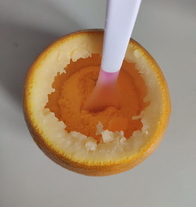 橙子蒸蛋黄的做法