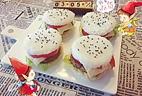 豆腐莲藕米汉堡的做法