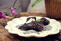 #营养小食光#黑芝麻糖配白粽的做法