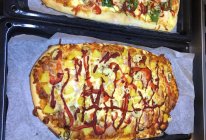 夏威夷风情披萨VS甜辣酱大虾披萨的做法