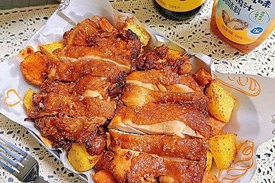 青花椒鸡排➕蒜香薯块