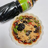 #珍选捞汁 健康轻食季#捞汁金针菇黑木耳的做法图解13