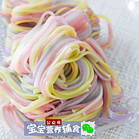 彩蔬面条甜甜圈-宝宝辅食的做法图解3