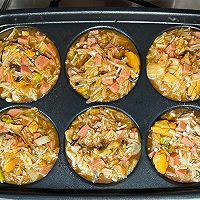 #智利贻贝中式烹法大赏#中式味道海鲜金针菇饼的做法图解6
