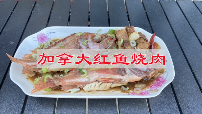 #我家乡的酱油美食# 加拿大红鱼烧肉的做法