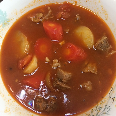 番茄土豆牛腩汤