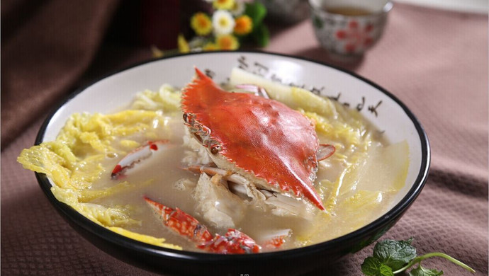 自动烹饪锅简单做蟹贡白菜