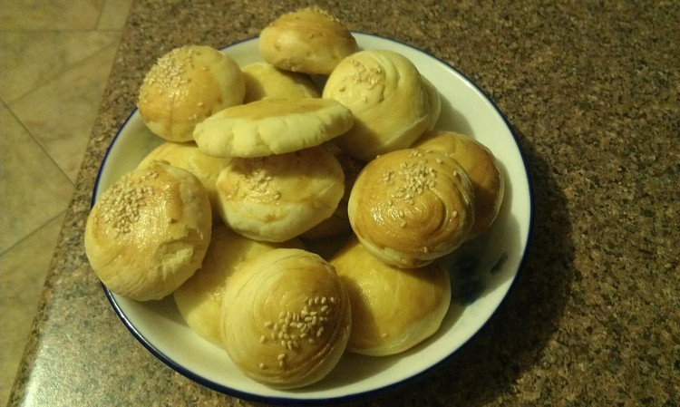 千层酥月饼(香酥芝麻陷，奶香椰茸陷)的做法