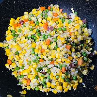 青豌豆甜玉米版蛋炒饭的做法图解14