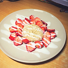 宿舍快手早餐 草莓燕麦#超低脂#