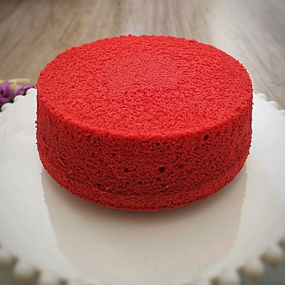 红丝绒戚风蛋糕，柔软的就像爱情