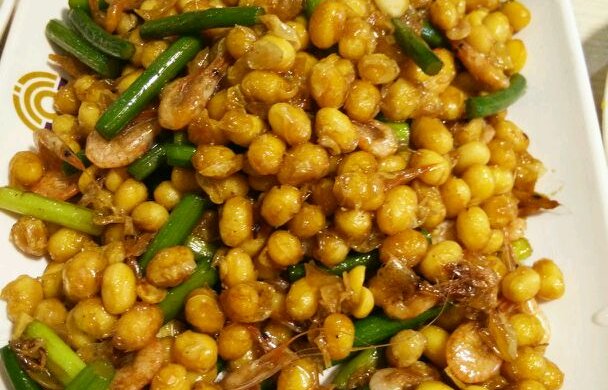 黄豆蒜薹海米